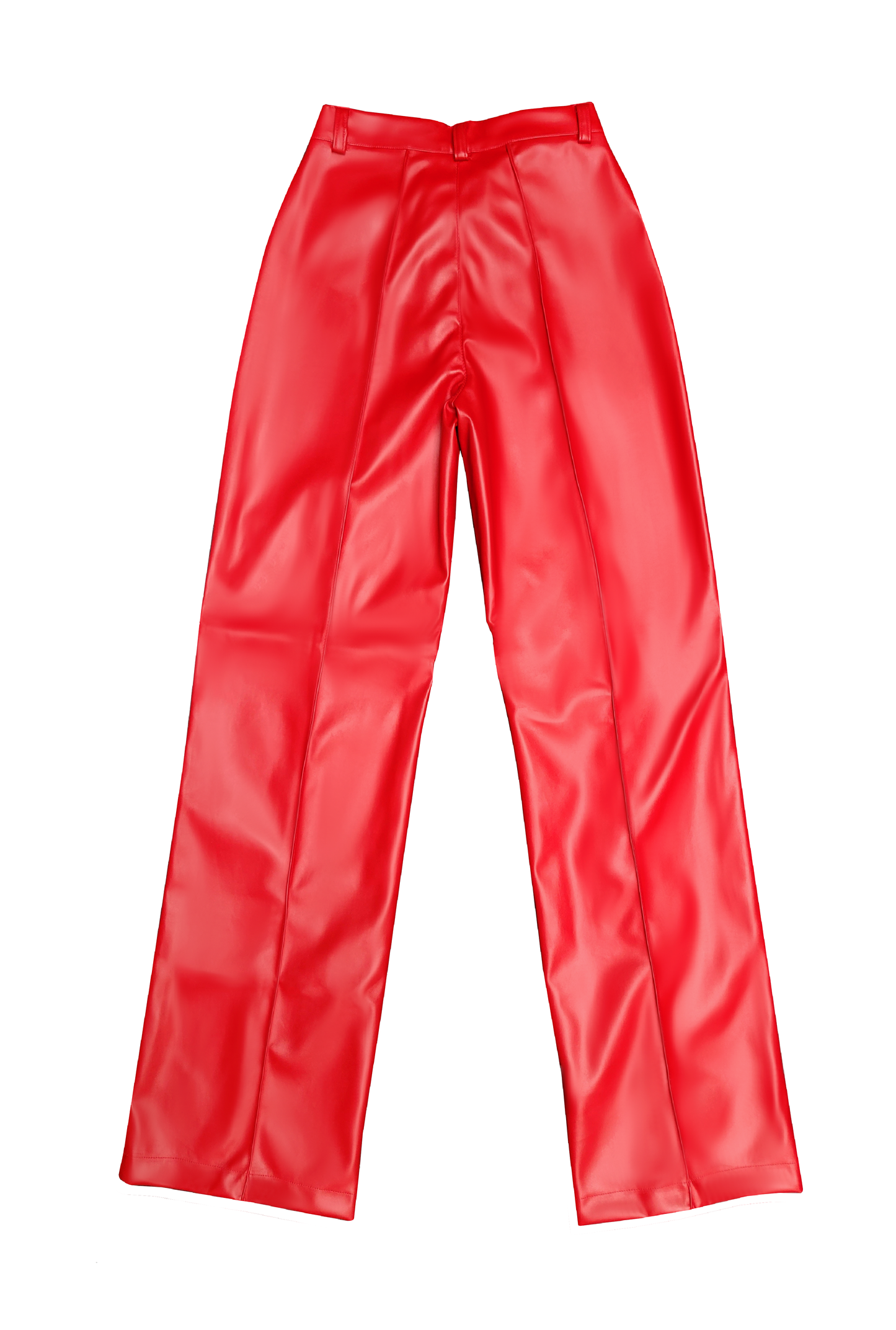 RED V-SHAPED PANTS