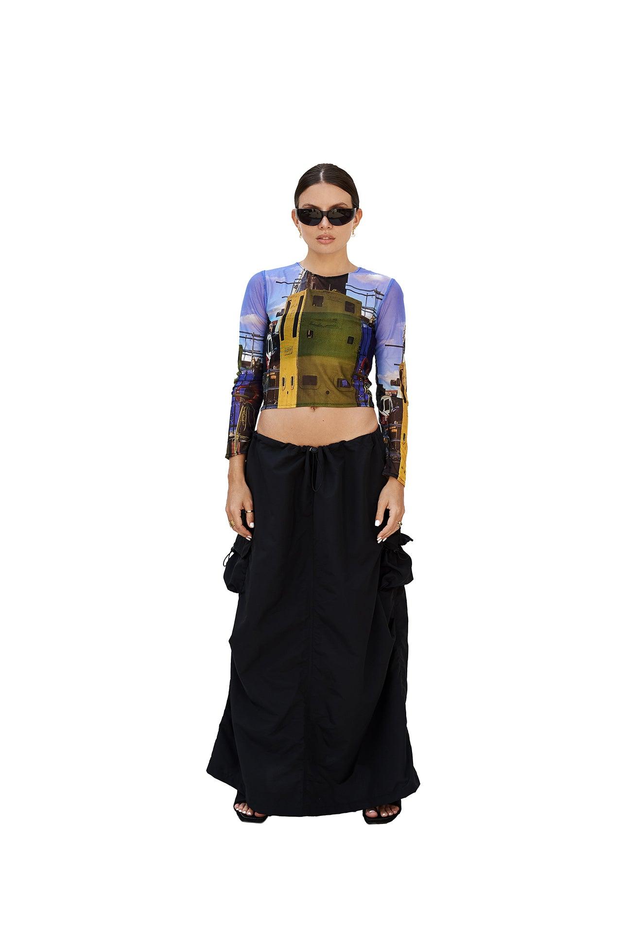 PARACHUTE MAXI SKIRT - moss studio