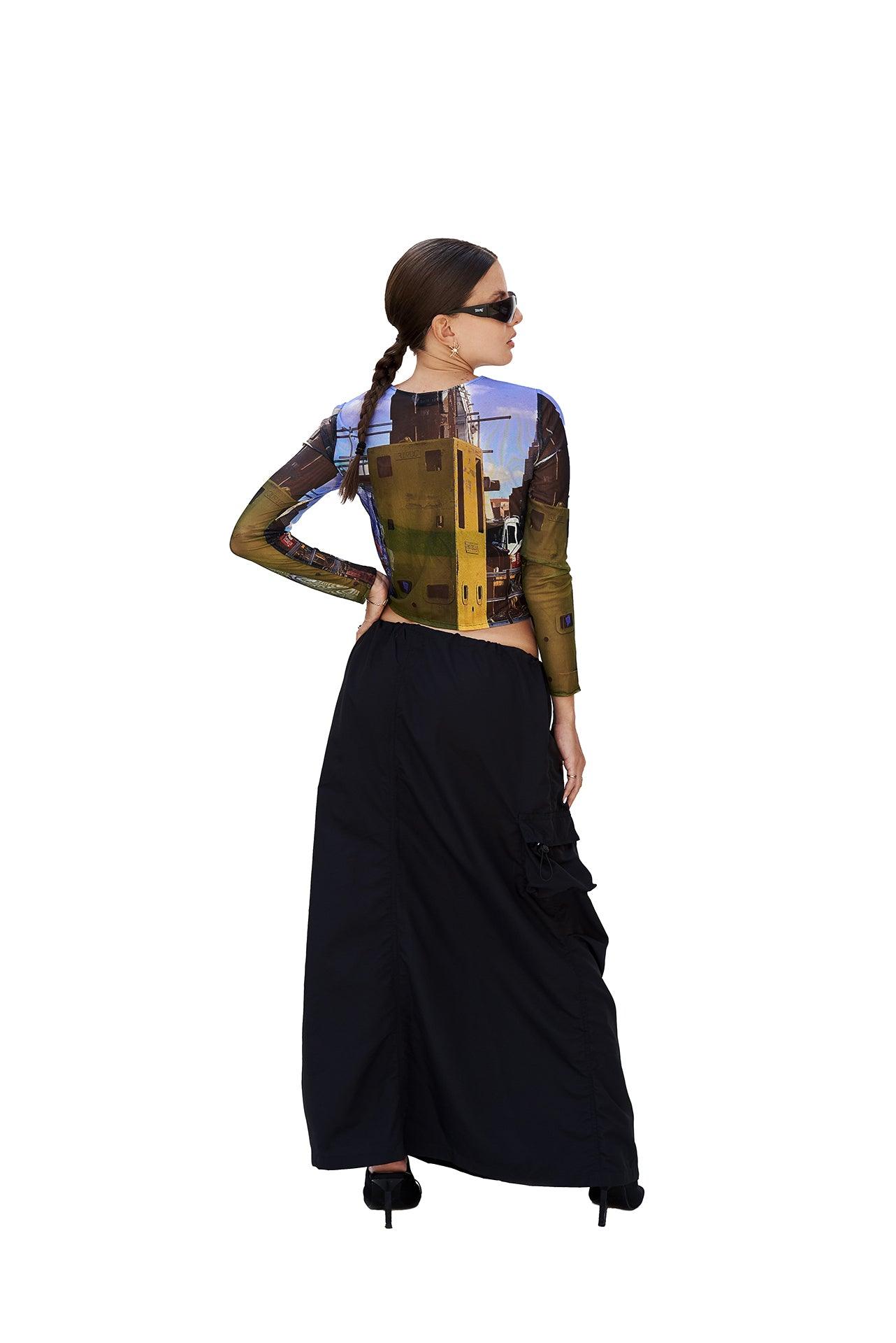PARACHUTE MAXI SKIRT - moss studio