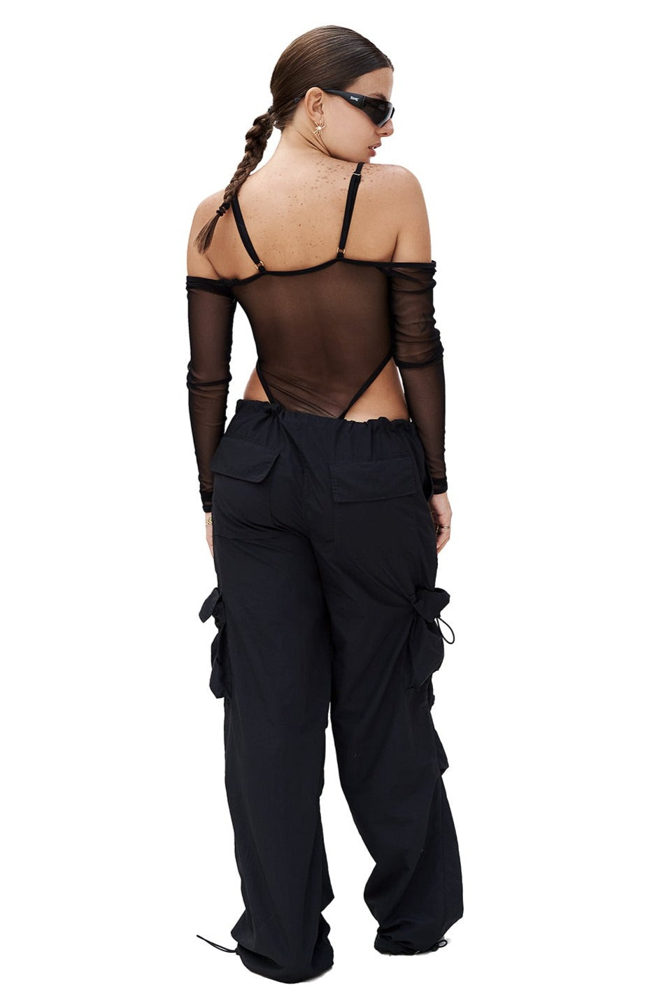 PANTALON PARACAIDAS NEGRO