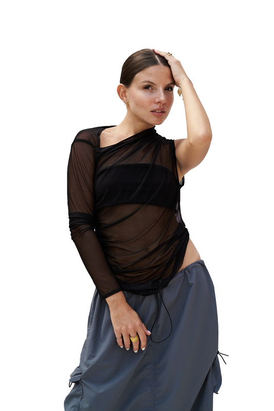 CAMISA MALLA NEGRA