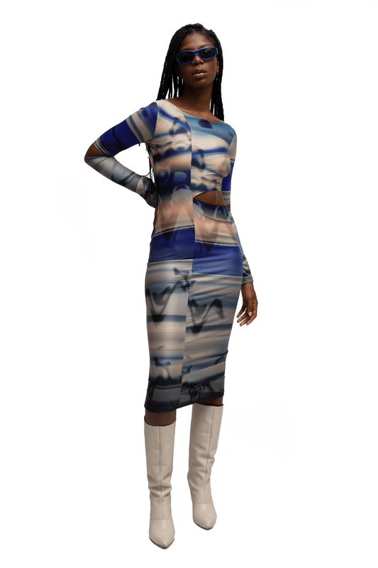 BLISS MIDI DRESS - moss studio