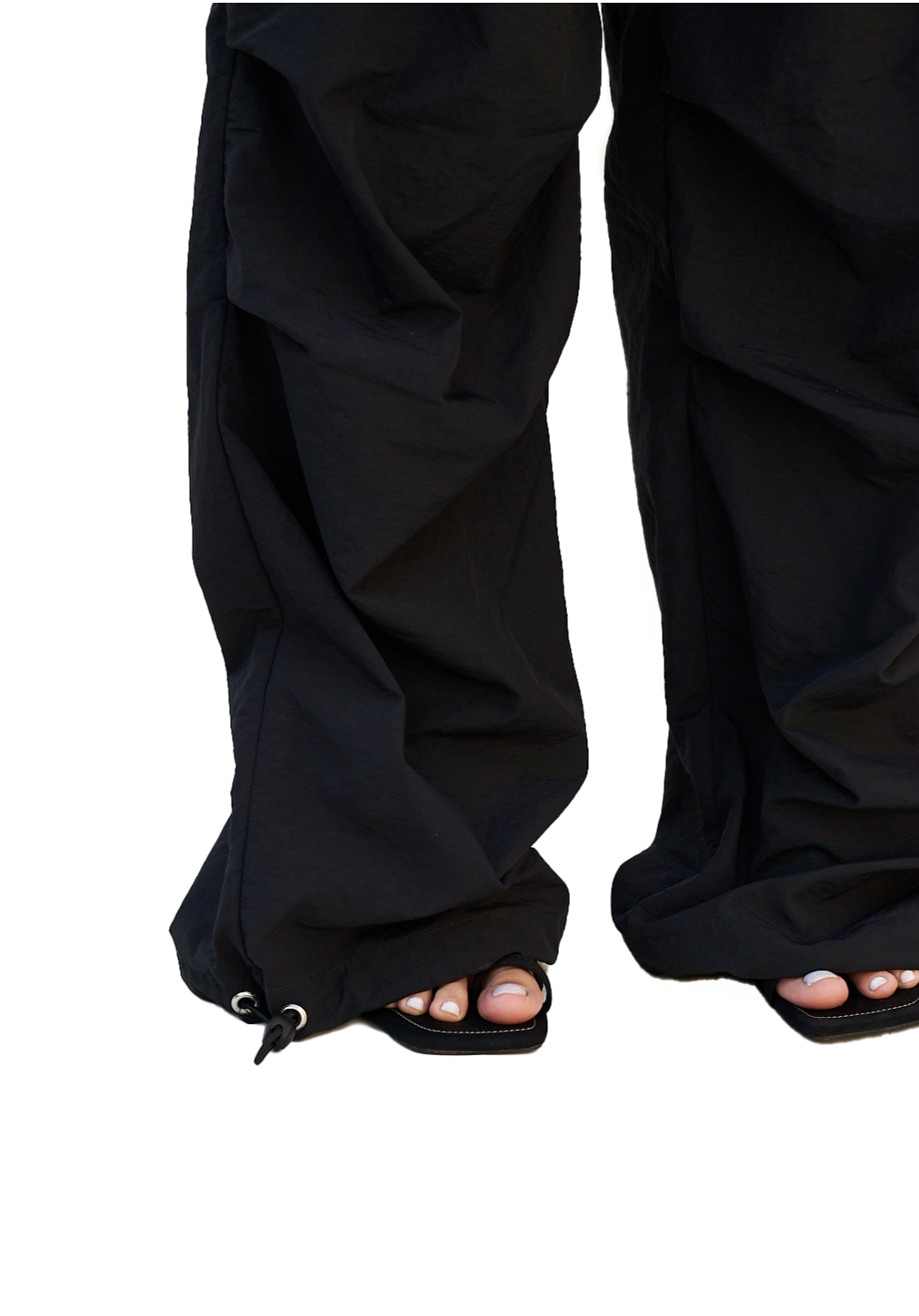 PANTALON PARACAIDAS NEGRO