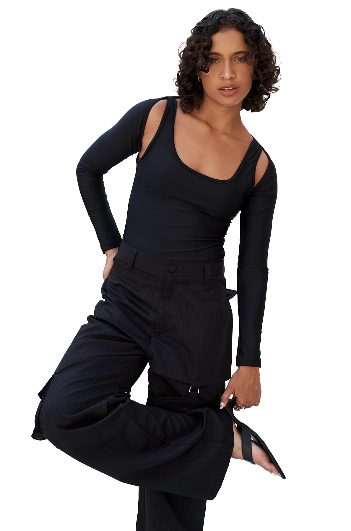 PANTALON TRAJE NEGRO