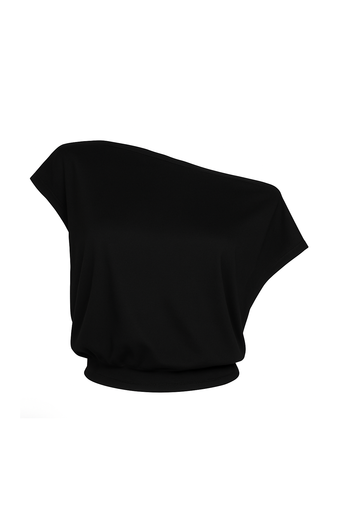 BLACK ASYMMETRICAL TOP